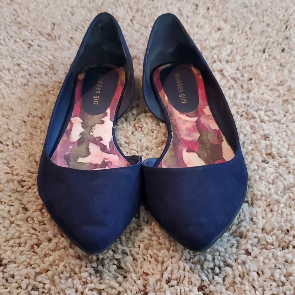 Navy Madden Girl flats